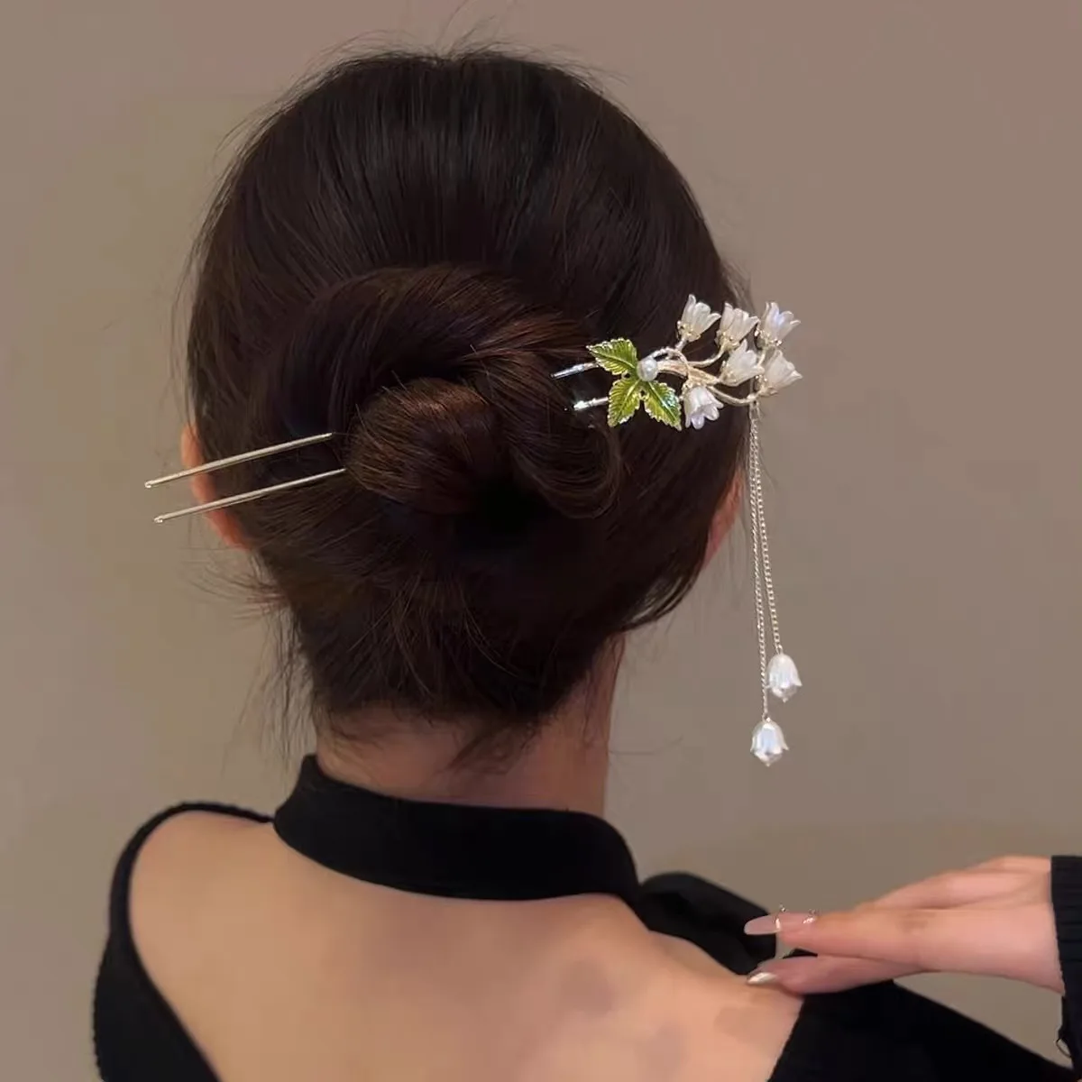 

Linglan Flower Hairpin, Ancient Fashionable Su Entangled Flower Step Shake Hairpin, Hanfu Qipao Accessories Hair Accessories