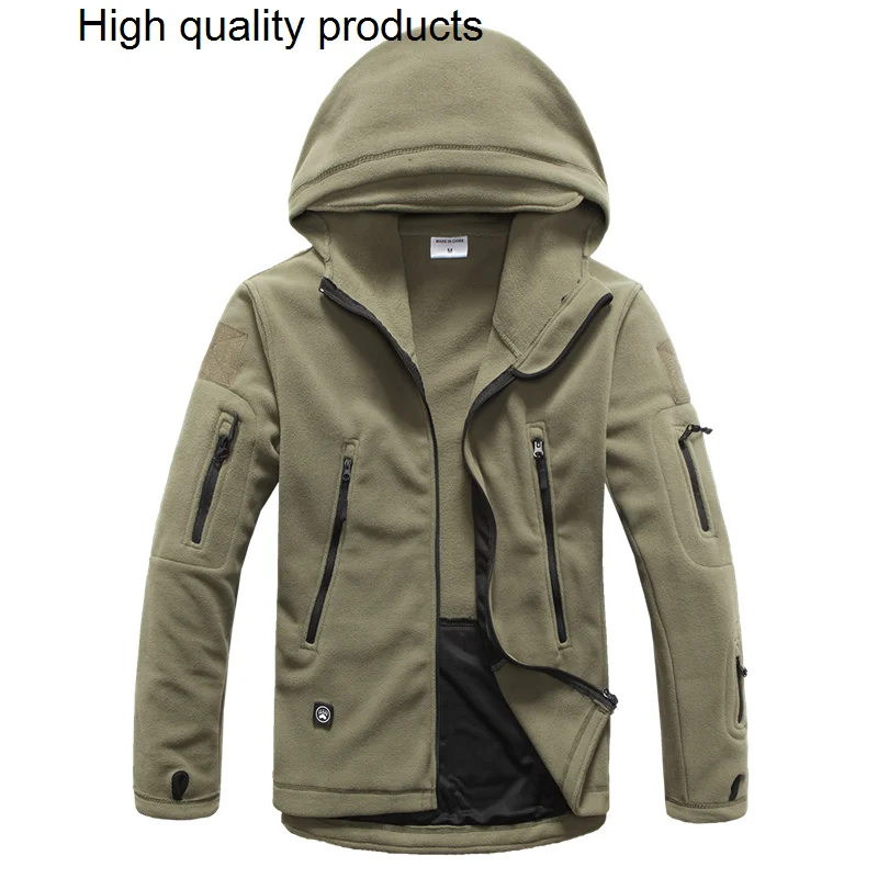 Men's Winter Thick Warm Tactical Military Jackets Outdoor Shark Skin Thermal Polartec Hooded Coat Fleece Mountaineering Clothing
Men's Winter Thick Warm Tactical Military Jackets Outdoor Shark Skin Thermal Polartec Hooded Coat Fleece Mountaineering Clothing