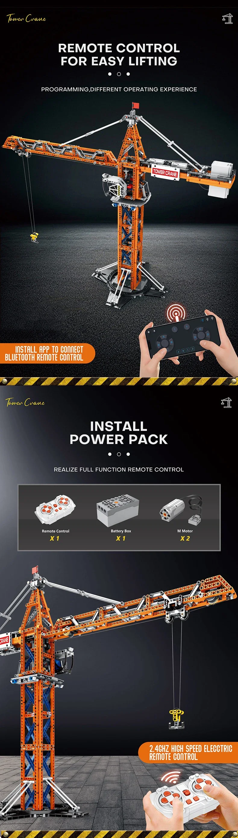 1288PCS City Tower Crane Building Blocks MOC Remote Control Hanging Tower Derrick Brick Modular Model Toys For Boy Birthday Gift 1288PCS City Tower Crane Building Blocks MOC Remote Control Hanging Tower Derrick Brick Modular Model Toys For Boy Birthday Gift