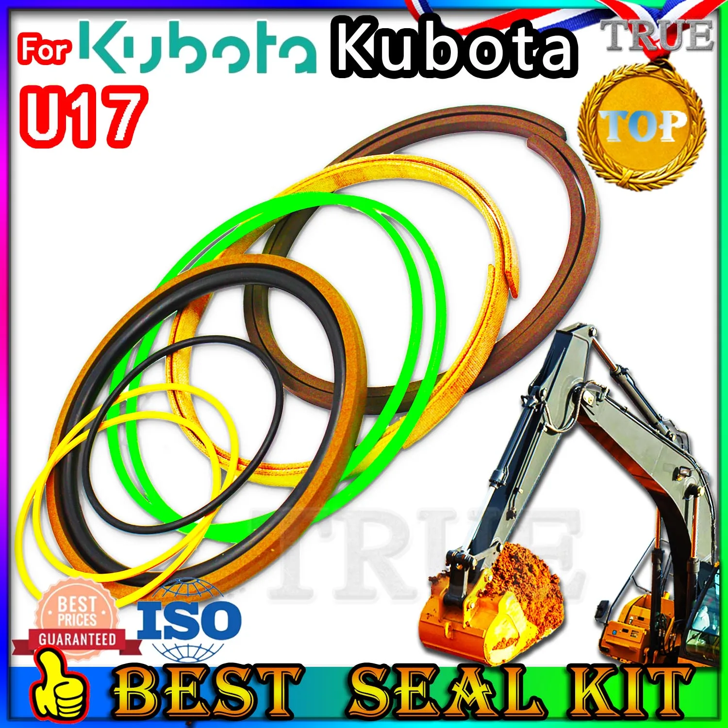 

For Kubota U17 Oil Seal Excavator Repair Kit Boom Bucket Arm Hydraulic Cylinder Blade Orginal nok skf High Quality Motor Pump