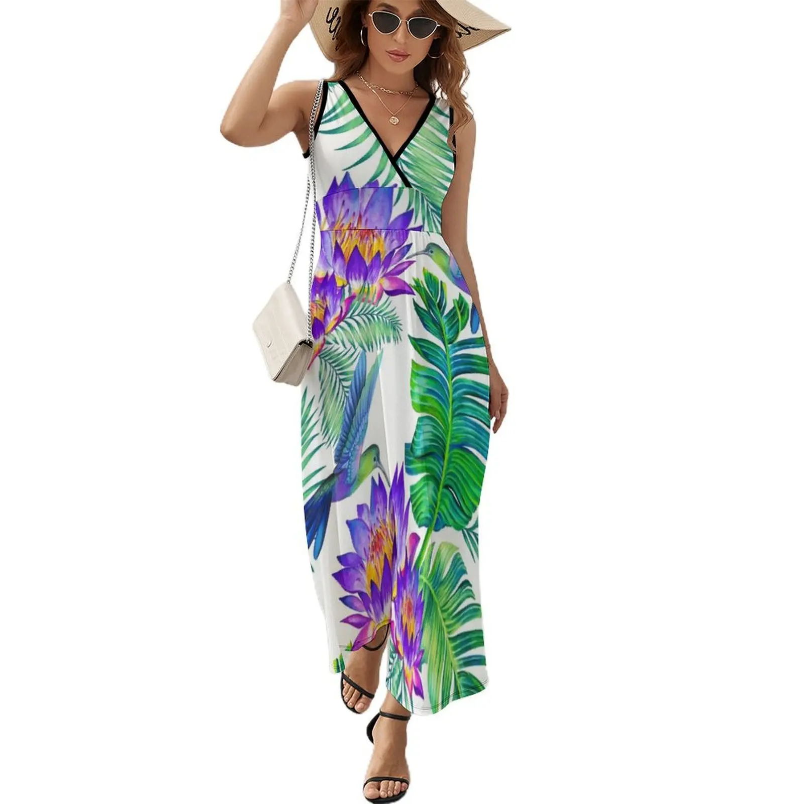Humming birds Sleeveless Dress summer dress women 2024 Long veiled dresses Casual dresses
Humming birds Sleeveless Dress summer dress women 2024 Long veiled dresses Casual dresses