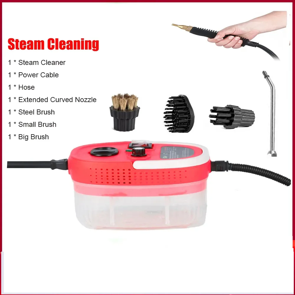 2500W Steam Cleaner for Home Cleaning Quick Heating High Temperature Steam Washer Handheld Pressurized Steam Cleaning Machine
2500W Steam Cleaner for Home Cleaning Quick Heating High Temperature Steam Washer Handheld Pressurized Steam Cleaning Machine
