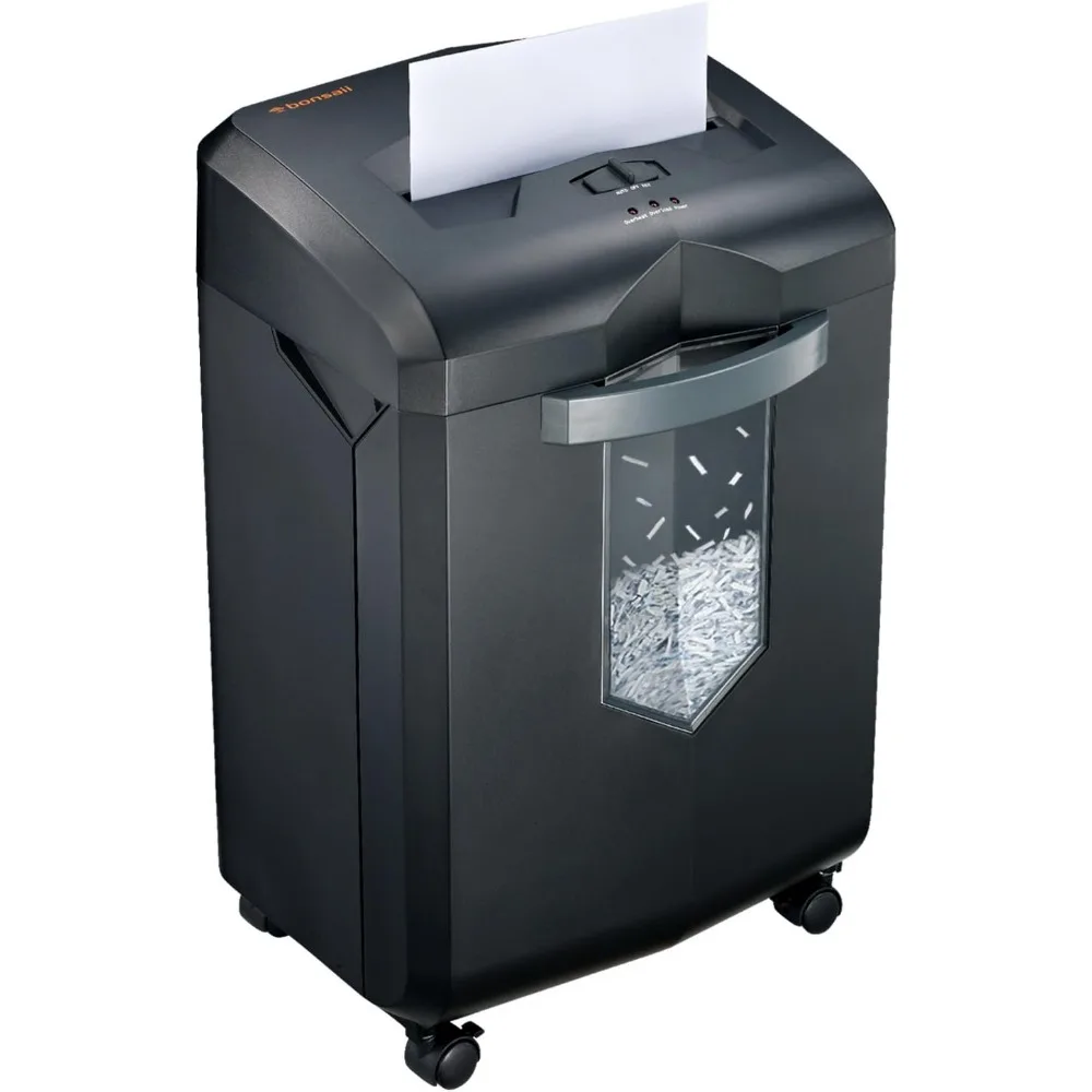 

Bonsaii Paper Shredder, 18-Sheet 60-Minutes Paper Shredder for Office Heavy Duty Cross-Cut Shredder w/ 6 Gallon Pullout Basket