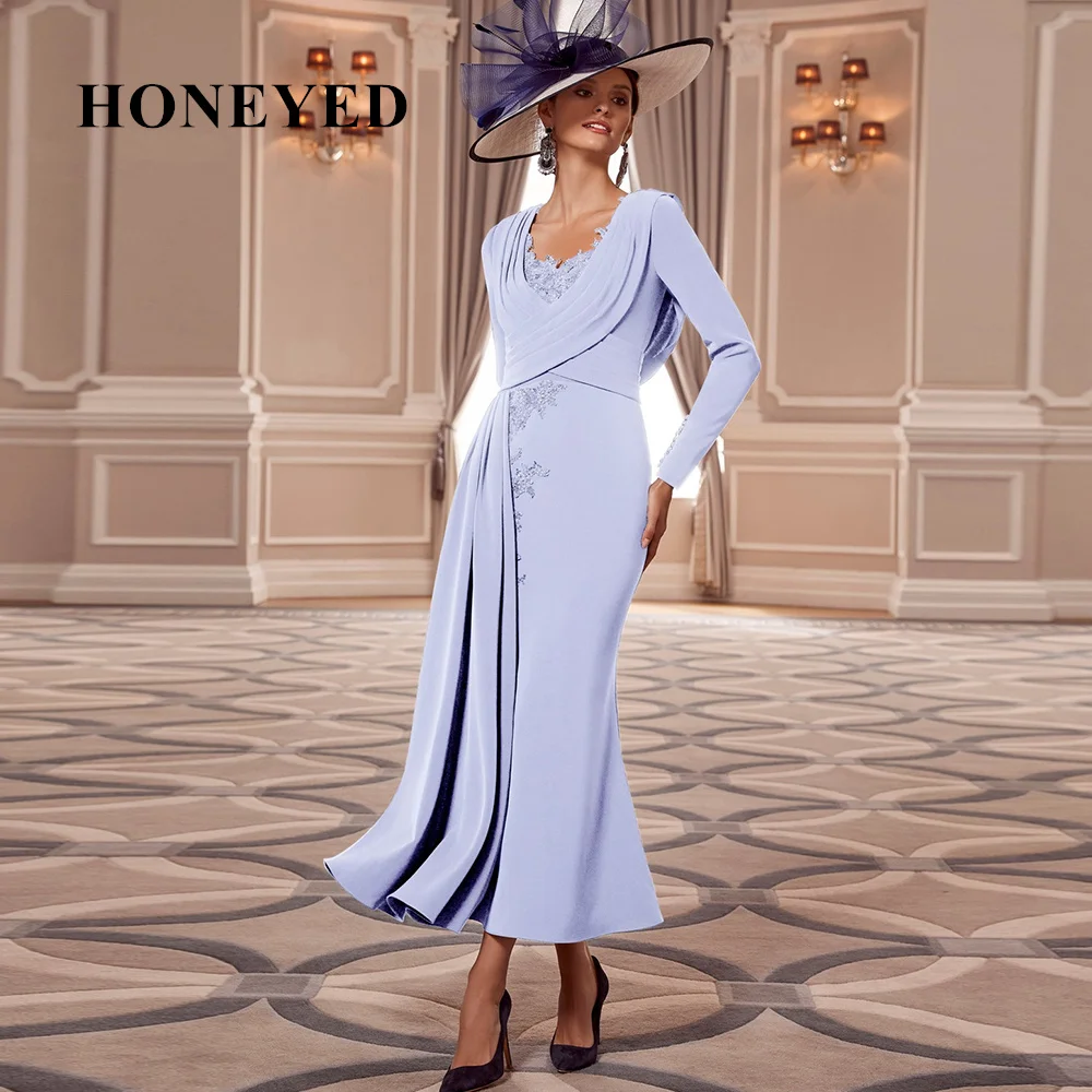 Honeyed Full Sleeve Mother of The Dresses Ankle Length Mermaid Elegant Wedding Guest Gowns Vestido Invitada Boda Largo Elegante
Honeyed Full Sleeve Mother of The Dresses Ankle Length Mermaid Elegant Wedding Guest Gowns Vestido Invitada Boda Largo Elegante