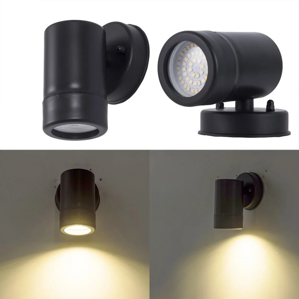 

Водонепроницаемое уличное настенное бра IP65, светильник для коридора, современные наружные лампы, скандинавский светильник GU10, сменный светодиодный настенный светильник