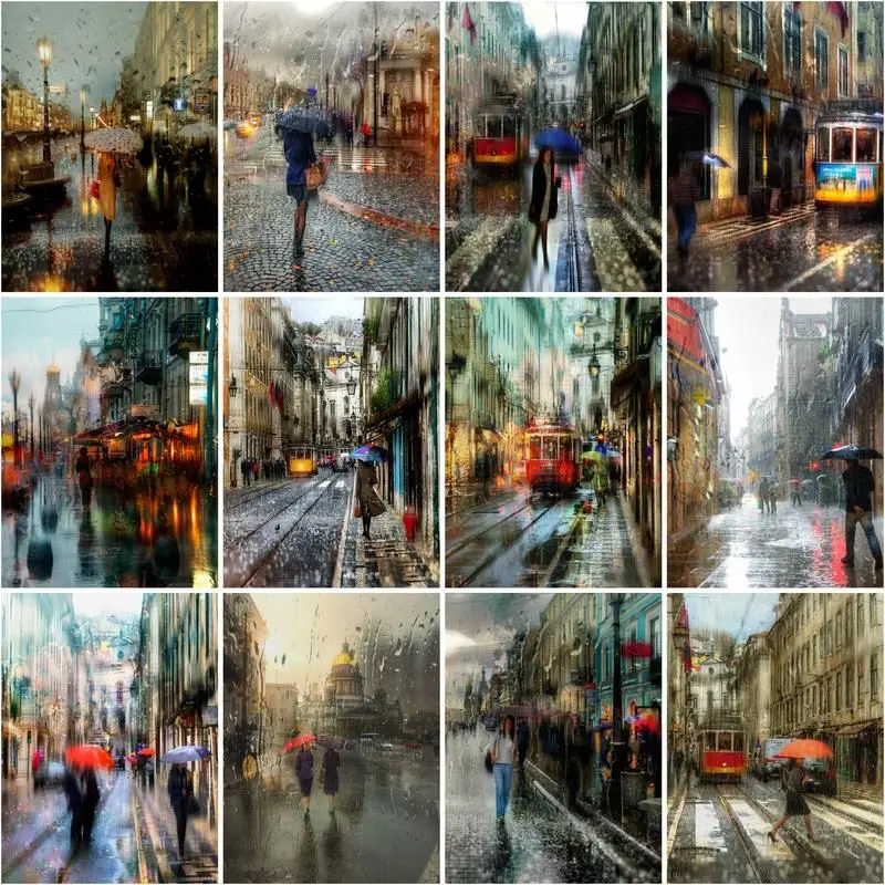 CHENISTORY рисунок по номерам, уличный вид под дождем для взрослых, Diy рамка, картина по номерам, Женская фигурка на холсте, украшение для дома
CHENISTORY рисунок по номерам, уличный вид под дождем для взрослых, Diy рамка, картина по номерам, Женская фигурка на холсте, украшение для дома