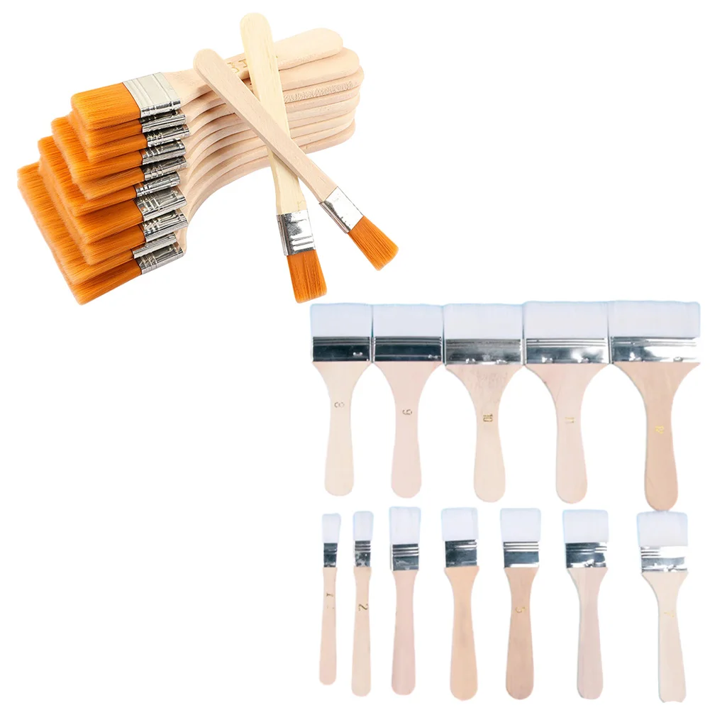 Fine Details or Large Areas 12pcs Memory Nylon Paint Brushes Set for Acrylic Oil Drawing Pigment Wood and Reliable
Fine Details or Large Areas 12pcs Memory Nylon Paint Brushes Set for Acrylic Oil Drawing Pigment Wood and Reliable