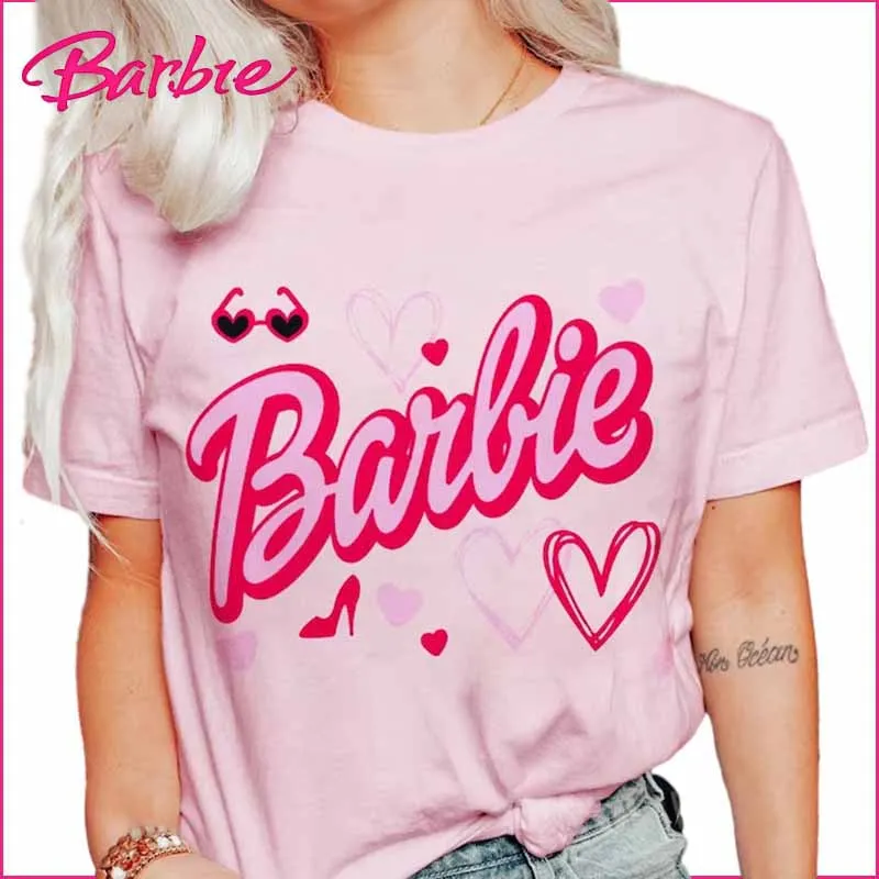 2023 Miniso Barbie Series T-Shirtca Letter Printing Round Neck Fashion Trend Loose Fitting Short Sleeve Kawaii Cartoon Girl Gift
2023 Miniso Barbie Series T-Shirtca Letter Printing Round Neck Fashion Trend Loose Fitting Short Sleeve Kawaii Cartoon Girl Gift