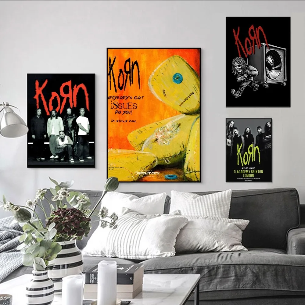 K-korn-Rock Band Music Poster Self-adhesive Art Poster Retro Kraft Paper Sticker DIY Room Bar Cafe Vintage Decorative Painting
K-korn-Rock Band Music Poster Self-adhesive Art Poster Retro Kraft Paper Sticker DIY Room Bar Cafe Vintage Decorative Painting