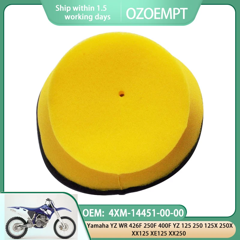 Воздушный фильтр для мотоцикла, двухслойный, подходит для Yamaha YZ WR 426F 250F 400F YZ 125 250 125X 250X OEM: 4XM-14451-00-00
Воздушный фильтр для мотоцикла, двухслойный, подходит для Yamaha YZ WR 426F 250F 400F YZ 125 250 125X 250X OEM: 4XM-14451-00-00