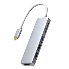 Type C To HDMI-compatible 3-port USB 6-in-1 Multi-port HUB Hub Portable Metal Adapter Multi-compatible
Type C To HDMI-compatible 3-port USB 6-in-1 Multi-port HUB Hub Portable Metal Adapter Multi-compatible