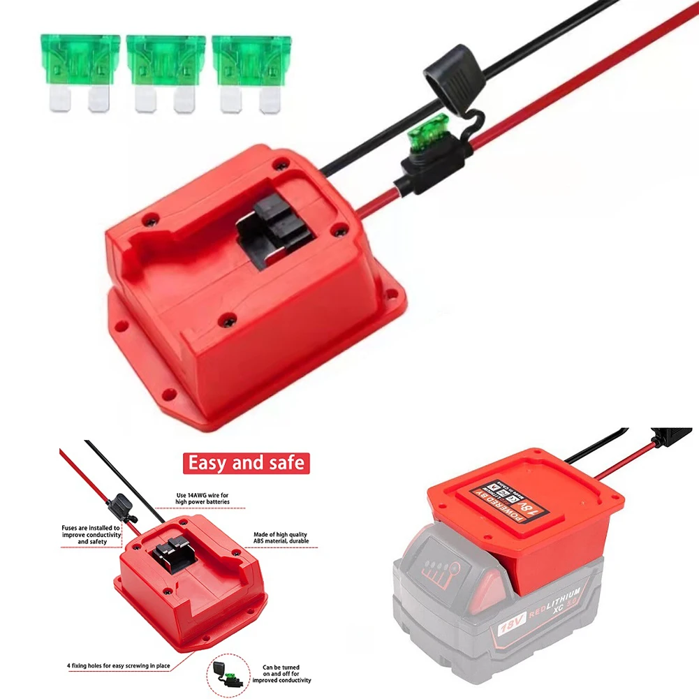1pcs DIY Connector Power Output Adapter Kit With 3pcs Insurance For 18V Battery Electrical Power Tools Accessories
1pcs DIY Connector Power Output Adapter Kit With 3pcs Insurance For 18V Battery Electrical Power Tools Accessories