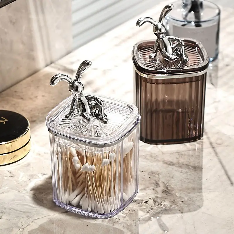 Creative Rabbit Cotton Swabs Qtip Container Acrylic Makeup Organizer Jewelry Cotton Pad Organizer Storage Box Cosmetic Makeup
Creative Rabbit Cotton Swabs Qtip Container Acrylic Makeup Organizer Jewelry Cotton Pad Organizer Storage Box Cosmetic Makeup