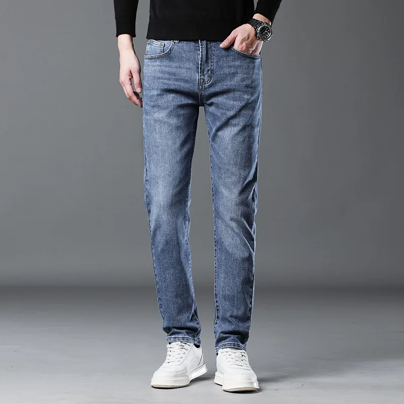 2023 Pure Cotton Jeans for Men's Light Business Simple Versatile Casual Pants for Men's Fit Elastic Straight Leg Pants
2023 Pure Cotton Jeans for Men's Light Business Simple Versatile Casual Pants for Men's Fit Elastic Straight Leg Pants