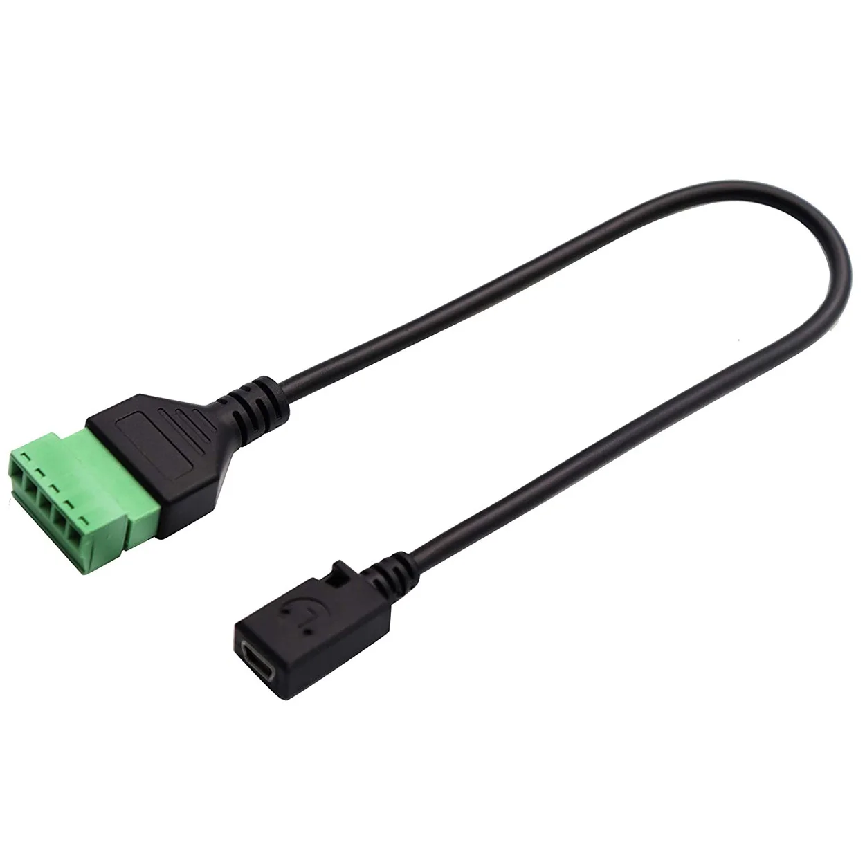 Mini USB 2.0 Female Plug to 5 Pin/Way Female Bolt Screw with Shield Terminal Block Pluggable Type Adapter Connector Cable
Mini USB 2.0 Female Plug to 5 Pin/Way Female Bolt Screw with Shield Terminal Block Pluggable Type Adapter Connector Cable