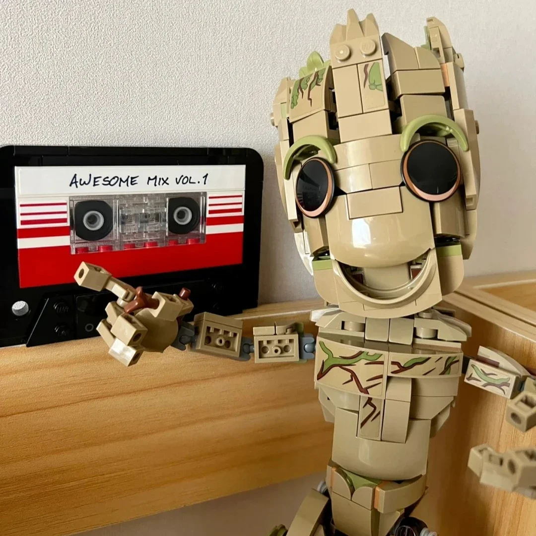 Super Heroes MOC 2014 Marvel Movie I am Groot Bricks Toy Super Heroes MOC 2014 Marvel Movie I am Groot Bricks Toy