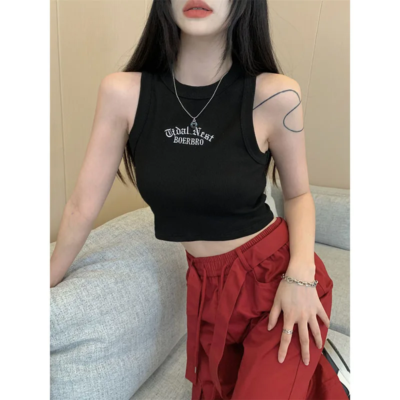 2024 Summer Tank Tops for Women Korean Fashion Sleeveless Slim Casual Vest Y2K Spicy Girl Simple Crop Top T-shirt Streetwear
2024 Summer Tank Tops for Women Korean Fashion Sleeveless Slim Casual Vest Y2K Spicy Girl Simple Crop Top T-shirt Streetwear