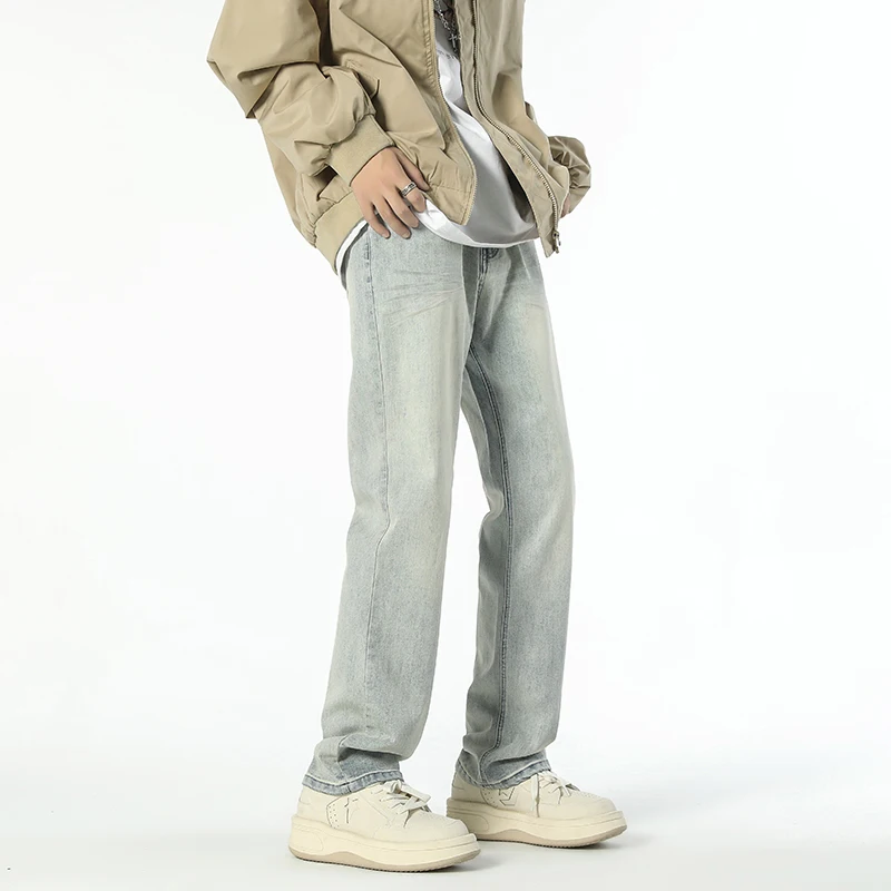 2023 Autumn/Winter New American High Street Stretch Crepe Cat Beard Designer Jeans Men's Straight and Versatile Long Pants
2023 Autumn/Winter New American High Street Stretch Crepe Cat Beard Designer Jeans Men's Straight and Versatile Long Pants
