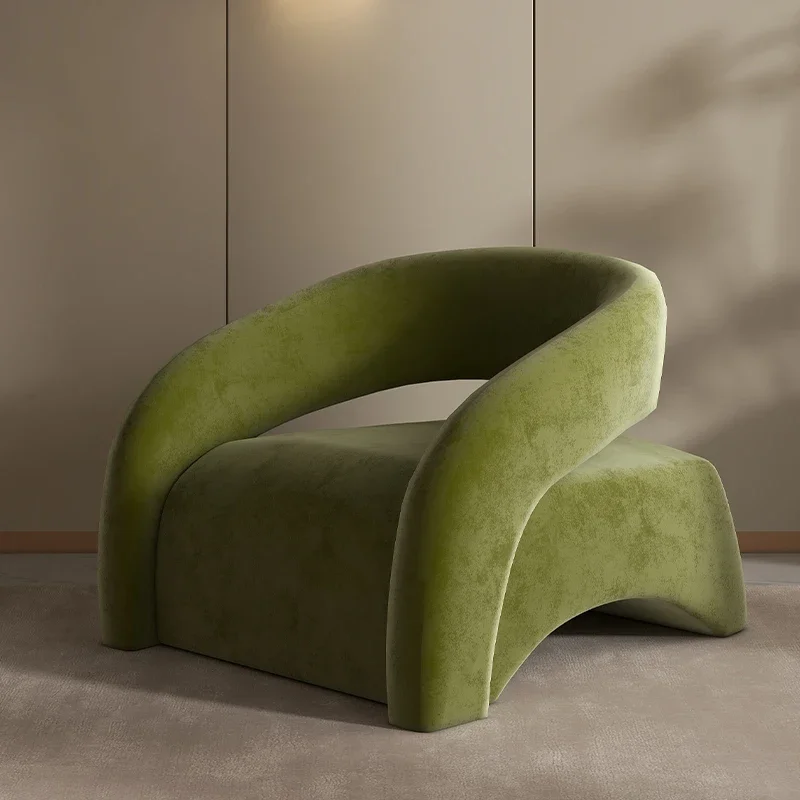 

Зеленые эргономичные игровые стулья с акцентом, минималистичное современное бархатное кресло для отдыха, роскошная мебель для салона, домашняя мебель