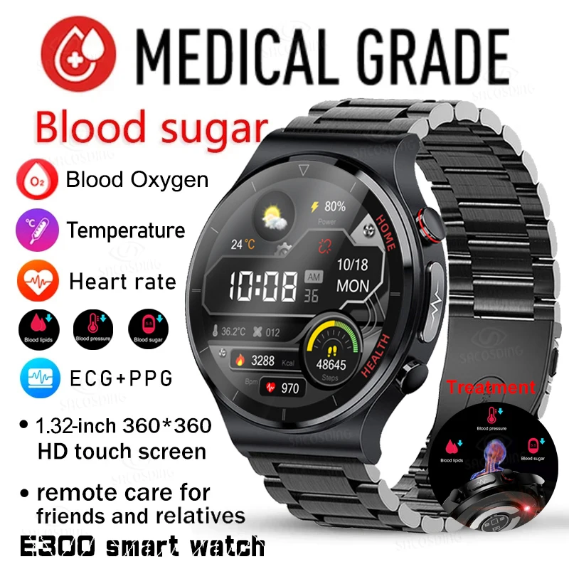 2023 New Smartwatch Blood Sugar Blood lipids Blood Pressure Body Temperature Health Monitoring Smart Watch for Men Women Clock
2023 New Smartwatch Blood Sugar Blood lipids Blood Pressure Body Temperature Health Monitoring Smart Watch for Men Women Clock