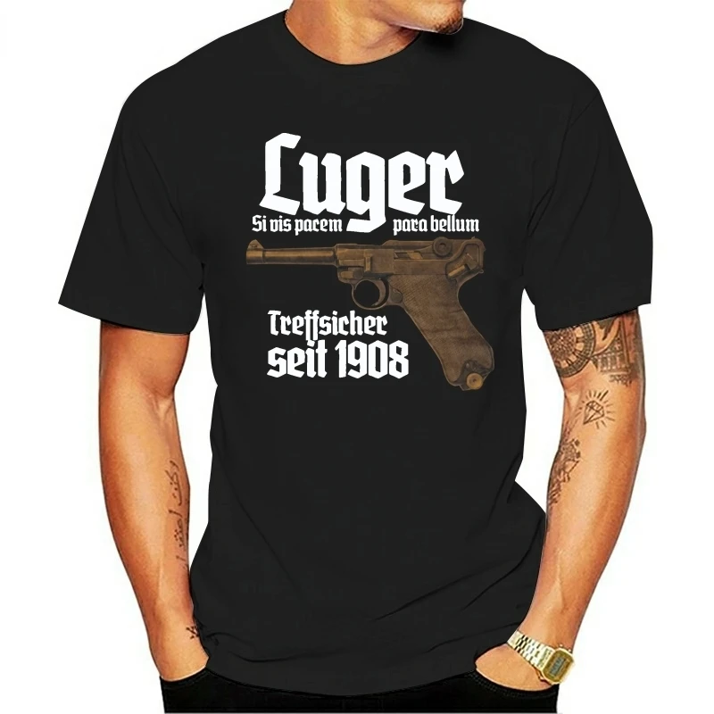 Luger Премиум Футболка Pistole 08, Парабеллум, Selbstladepistole, deuлland одежда для мужчин и женщин футболки с буквами Классическая уличная одежда
Luger Премиум Футболка Pistole 08, Парабеллум, Selbstladepistole, deuлland одежда для мужчин и женщин футболки с буквами Классическая уличная одежда
