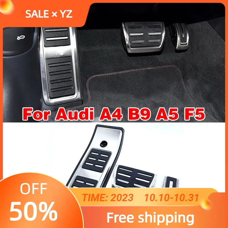 

For Audi A4 B9 A5 F5 Original brand new metal accelerator brake rest area pedal automatic transmission anti slip