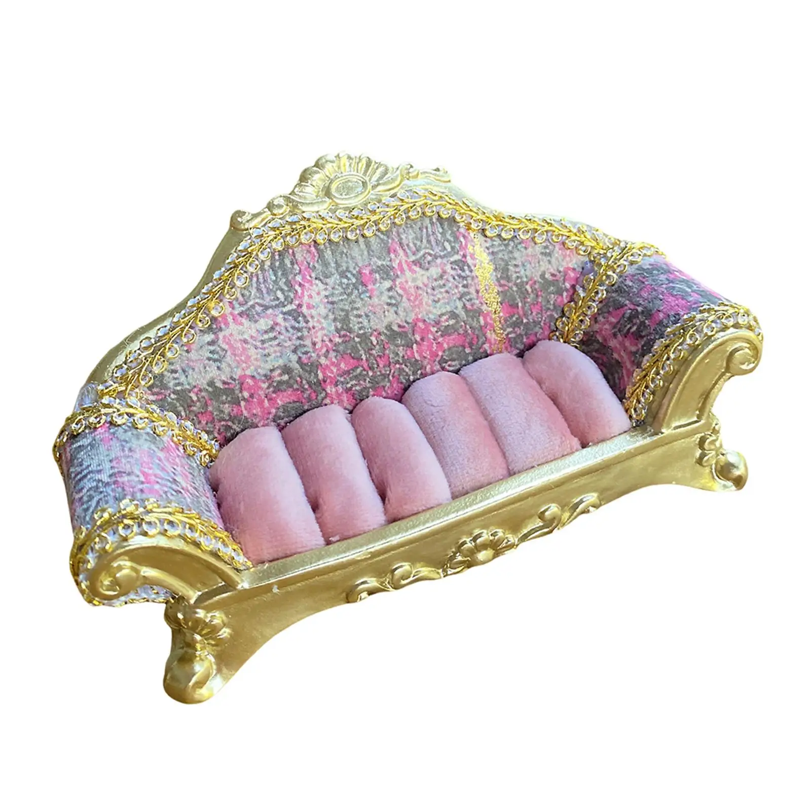 Jewelry Display Stand Jewelry Organizer for Retail Store and Show Portable Elegant Ring Box Miniature Sofa Ring Holder
Jewelry Display Stand Jewelry Organizer for Retail Store and Show Portable Elegant Ring Box Miniature Sofa Ring Holder