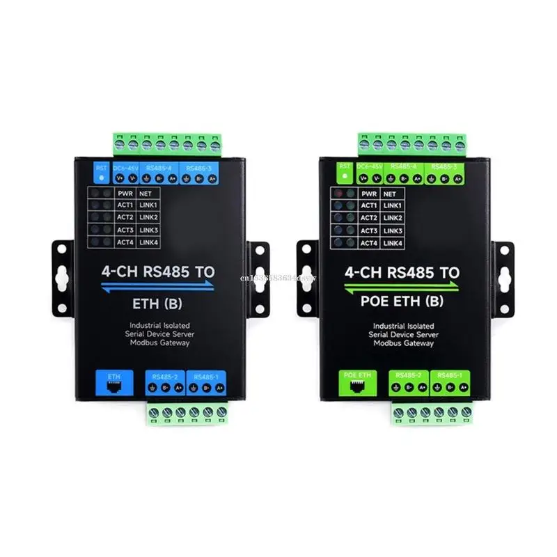 Конвертер Ethernet RS485 в Rj45 Ethernet-адаптер 4-канальный модуль преобразования RS485 в Ethernet PoE для опционального
Конвертер Ethernet RS485 в Rj45 Ethernet-адаптер 4-канальный модуль преобразования RS485 в Ethernet PoE для опционального
