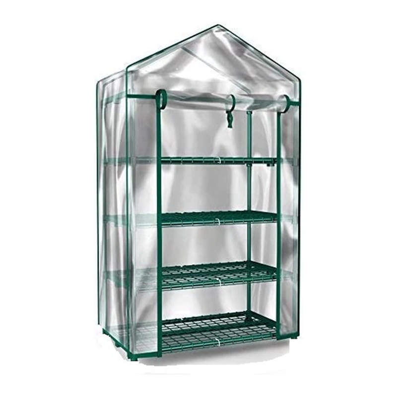 

Mini Greenhouse Indoor Greenhouse Outdoor Greenhouse 4-Tier Sturdy Portable Shelves-Grow Plants, Seedlings, Herbs