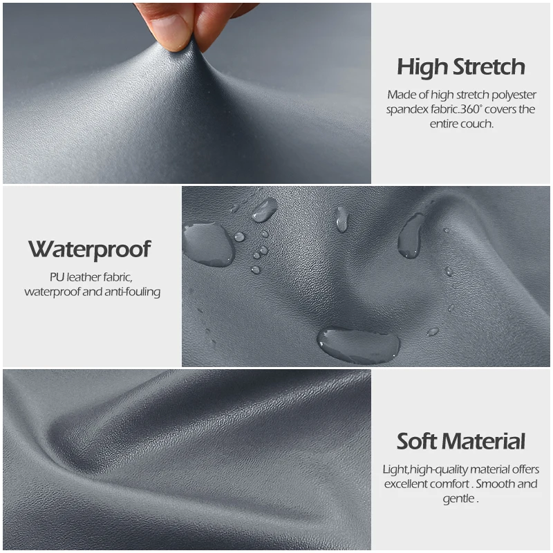 Housse de fauteuil inclinable en PU étanche, couleur unie, pour fauteuil Relax, garçon, 1 siège, pour salon Housse de fauteuil inclinable en PU étanche, couleur unie, pour fauteuil Relax, garçon, 1 siège, pour salon