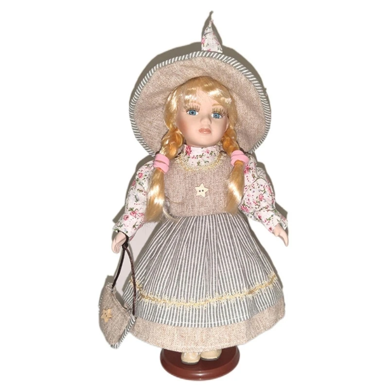 

Collectible Victorian Doll Porcelain Doll Princess Dress Up Reborns Doll Delicate Realistic Doll Christmas Centerpieces