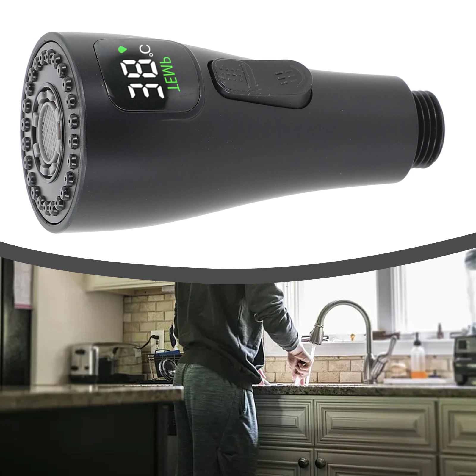 Energy Efficient LED Faucet tap Nozzle Integrated Water Driven Electricity Generator Inside Water Temperature Display
Energy Efficient LED Faucet tap Nozzle Integrated Water Driven Electricity Generator Inside Water Temperature Display