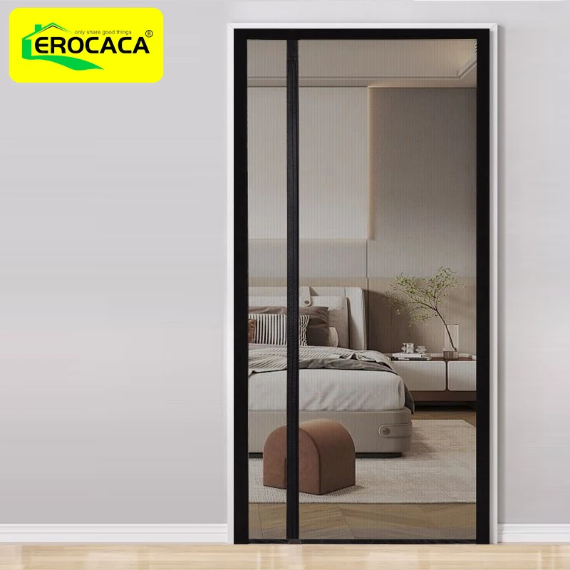 

EROCACA Magnetic Door Screen Mosquito Net Curtain Fly Insect Automatic Closing Invisible Mesh For Kitchen indoor living room