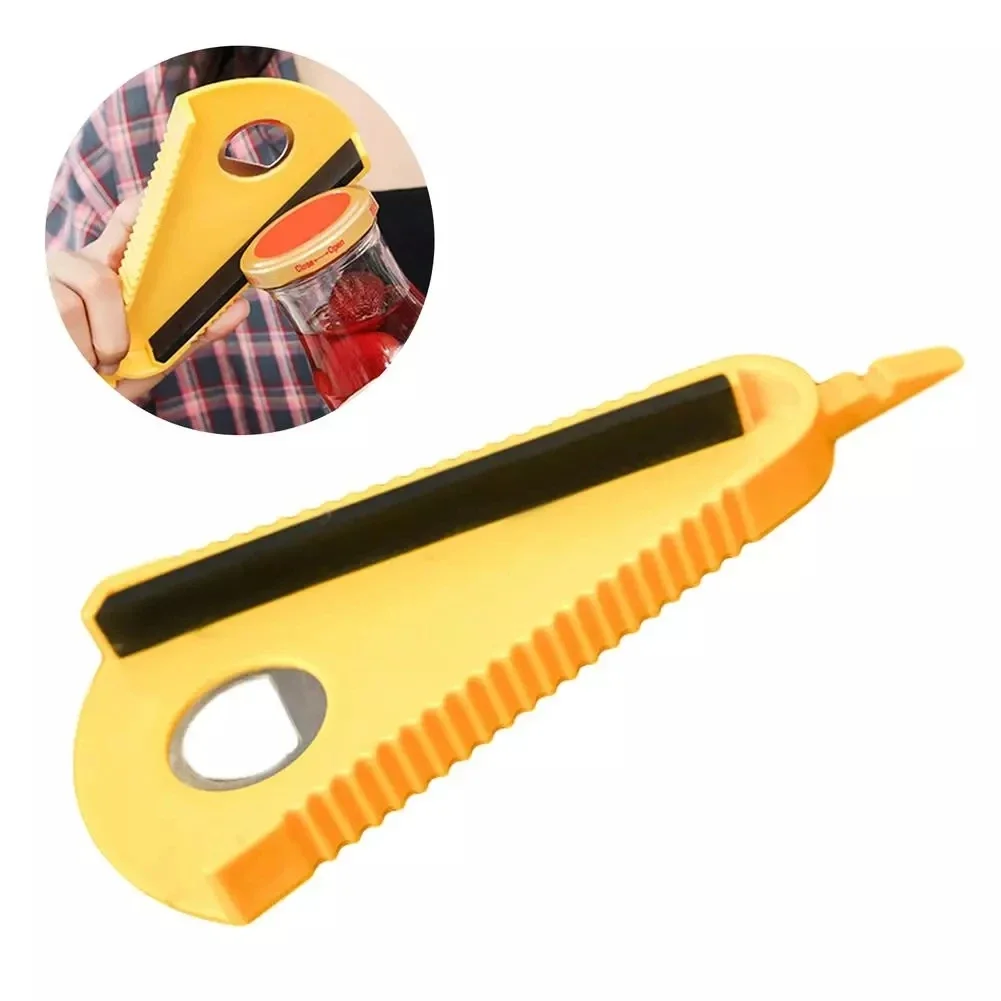 Multi-functional Easy Bottle & Jar Opener 1-turn Twist Off Lid Quick Opening Kitchen Tools Accessories
Multi-functional Easy Bottle & Jar Opener 1-turn Twist Off Lid Quick Opening Kitchen Tools Accessories