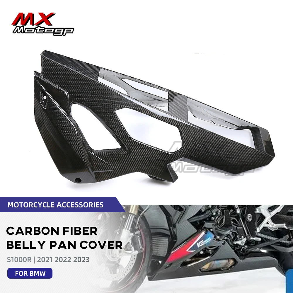 

For BMW S1000R S1000 R 2021 2022 2023 Carbon Fiber Lower Belly Pan Motorcycle Engine Side Panels Cover Protector Fairing Kits