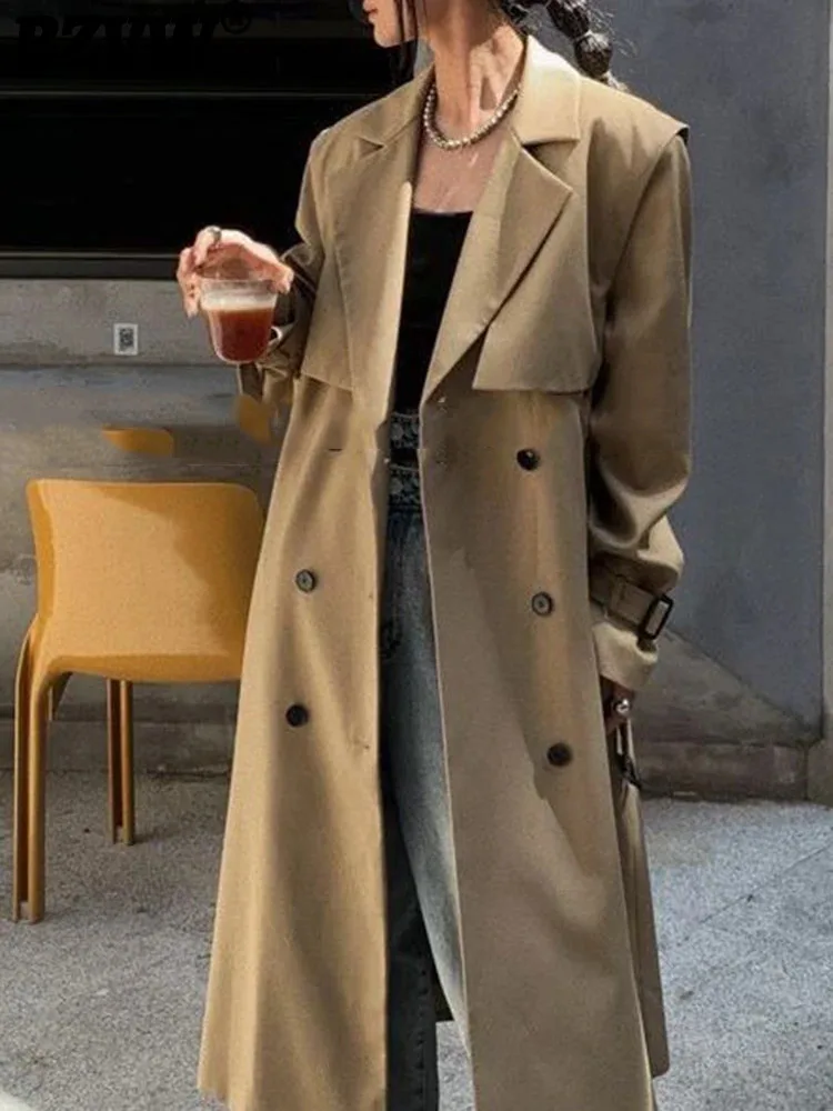 BZVW Women Mid Length Korean Version Windbreaker Lapel Loose Double Breasted Temperament Trench Spring Summer 2024 25C0123
BZVW Women Mid Length Korean Version Windbreaker Lapel Loose Double Breasted Temperament Trench Spring Summer 2024 25C0123