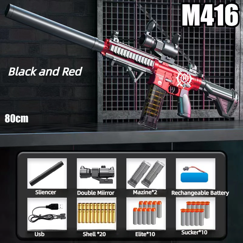 Оружие Warrior Страйкбольное пневматическая игрушечная винтовка M416, игрушечный пистолет, мягкая пуля, эжектор, электрический ручной двойной зажим для взрослых мальчиков
Оружие Warrior Страйкбольное пневматическая игрушечная винтовка M416, игрушечный пистолет, мягкая пуля, эжектор, электрический ручной двойной зажим для взрослых мальчиков