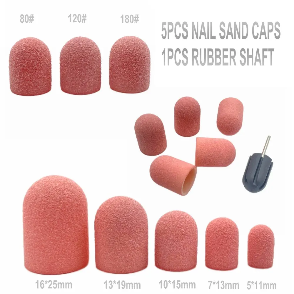 5Pcs Pink Nail Sanding Caps With Rubber Gel Remover Ceramic Nail Drill Bit Pedicure Manicure Milling Cutters Nails Tool
5Pcs Pink Nail Sanding Caps With Rubber Gel Remover Ceramic Nail Drill Bit Pedicure Manicure Milling Cutters Nails Tool