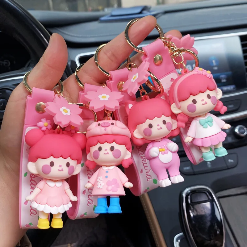 Lovely Pink Snow Flower Girl Keychain New Car Bag Lovely Girl Keychain Small Pendant Party Gifts
Lovely Pink Snow Flower Girl Keychain New Car Bag Lovely Girl Keychain Small Pendant Party Gifts