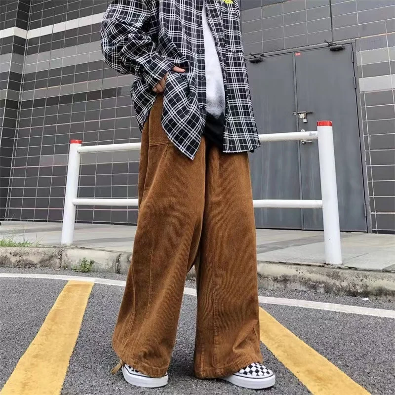 Arens Khaki Corduroy Pants Men Fashion Retro Oversized Casual Pants Men Streetwear Loose Hip-hop Wide-leg Pants Mens Trousers
Arens Khaki Corduroy Pants Men Fashion Retro Oversized Casual Pants Men Streetwear Loose Hip-hop Wide-leg Pants Mens Trousers