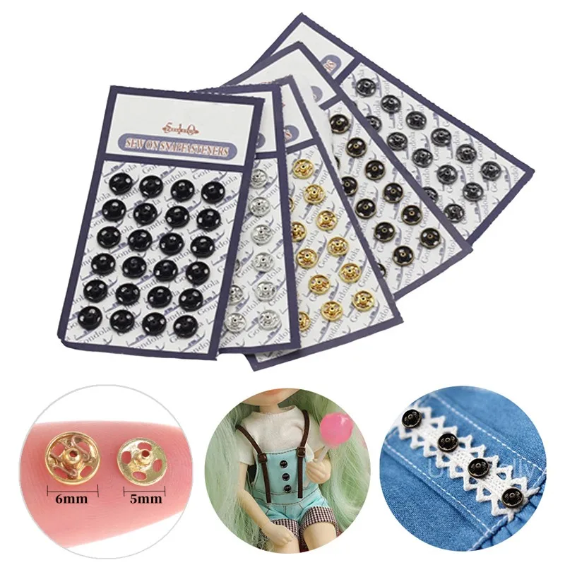 24 Pcs Mini Buttons Buckles For DIY Doll ClothesTiny Metal Buckle Invisible Snap For 1/6 Doll Clothing Sewing Accessories
24 Pcs Mini Buttons Buckles For DIY Doll ClothesTiny Metal Buckle Invisible Snap For 1/6 Doll Clothing Sewing Accessories