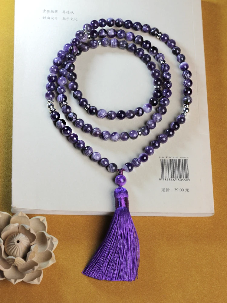 japamala 108 beads natural stone necklace women,amethyst natural stone beads 8mm with tassels,Free shipping,wholesale
japamala 108 beads natural stone necklace women,amethyst natural stone beads 8mm with tassels,Free shipping,wholesale