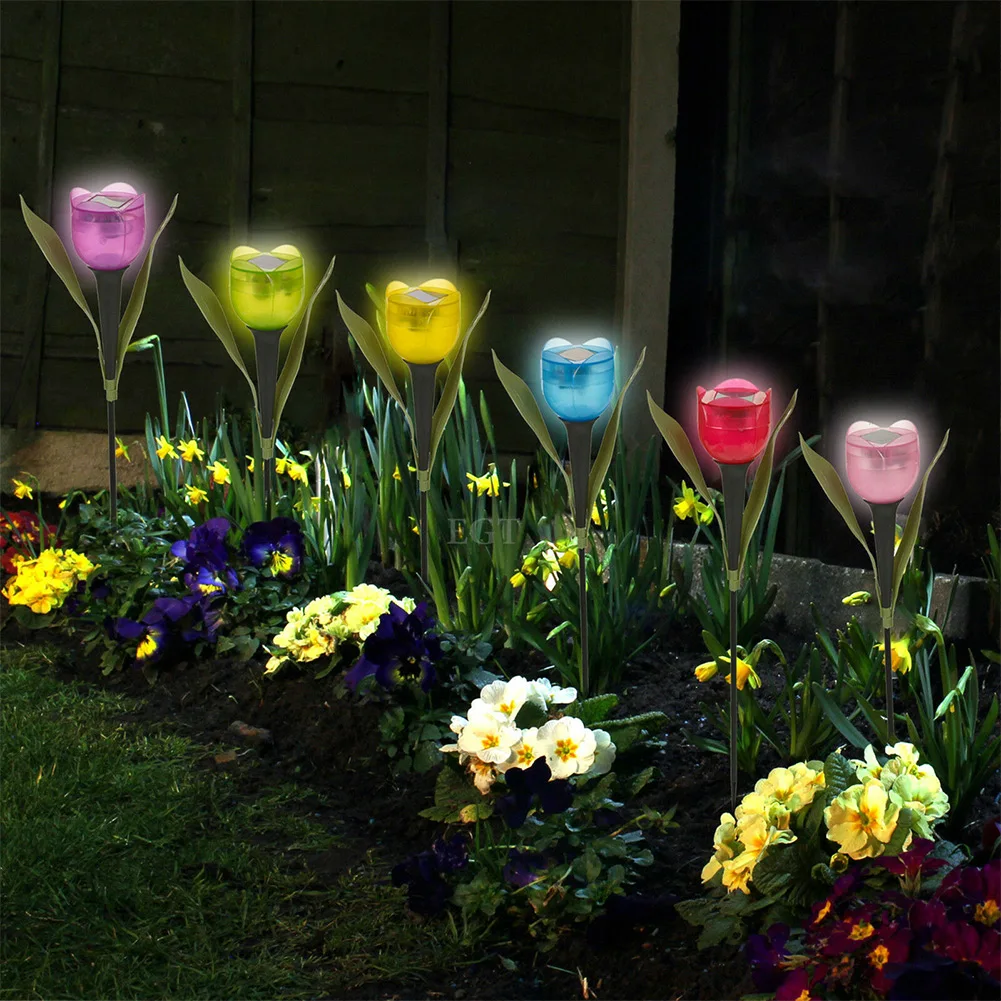 6PCS Tulip Shape Garden Decoration Courtyard Lawn Lamp Ground Plug Easy Installation Waterproof IP44 PP Plastic Solar
6PCS Tulip Shape Garden Decoration Courtyard Lawn Lamp Ground Plug Easy Installation Waterproof IP44 PP Plastic Solar