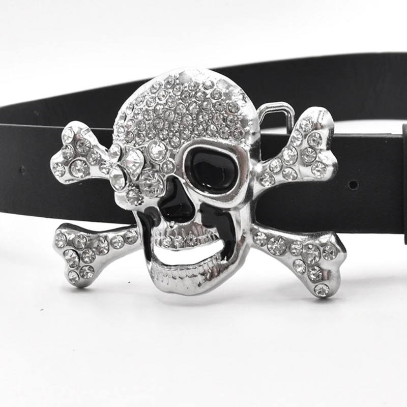 Skull Head Buckle Belts Woman Waist Strap Buckle Belts Western Cowboy Y2k Girls Fashion Belt for Jeans
Skull Head Buckle Belts Woman Waist Strap Buckle Belts Western Cowboy Y2k Girls Fashion Belt for Jeans