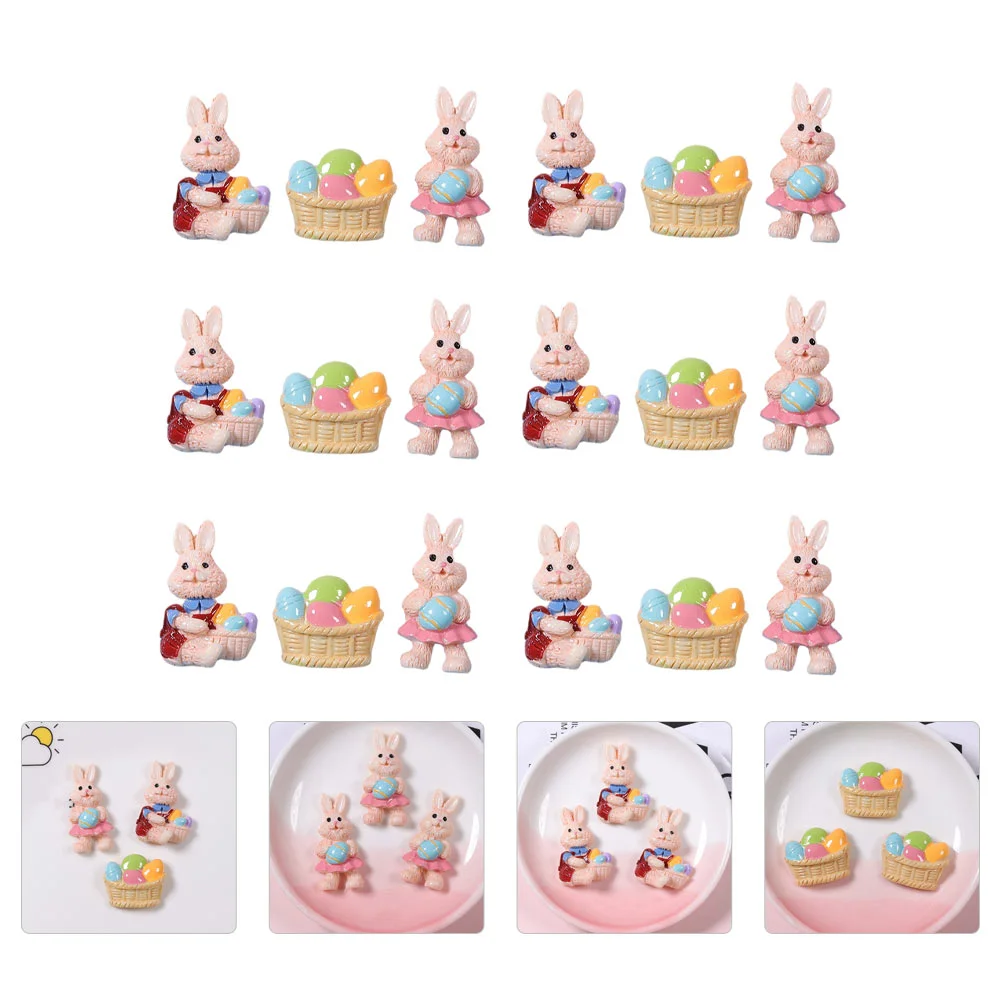 18 Pcs Easter Ornaments Decoration DIY Accessory Small Statue Craft Adorn Resin Prop
18 Pcs Easter Ornaments Decoration DIY Accessory Small Statue Craft Adorn Resin Prop