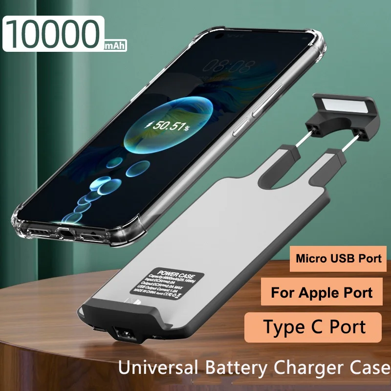 Чехол с внешним аккумулятором 10000 мА · ч, для iPhone, Samsung, Huawei, Xiaomi Vivo, Oneplus, Moto, Oppo
Чехол с внешним аккумулятором 10000 мА · ч, для iPhone, Samsung, Huawei, Xiaomi Vivo, Oneplus, Moto, Oppo