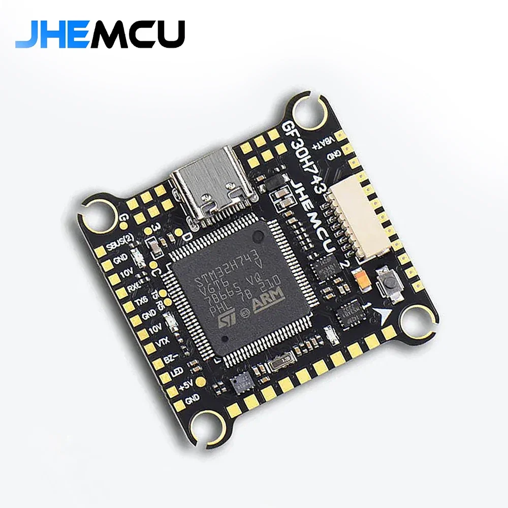 Контроллер полета JHEMCU GF30H743 H743 480 МГц, двойной барометр OSD 128 м, черный корпус, двойной BEC 3-6S для дрона RC FPV
Контроллер полета JHEMCU GF30H743 H743 480 МГц, двойной барометр OSD 128 м, черный корпус, двойной BEC 3-6S для дрона RC FPV