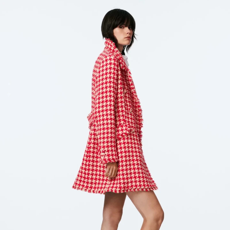 2021 Temperament Commuter Ladies-style Houndstooth Texture Long-sleeved Jacket for Fall/winter Slim and Thin Double-breasted Top
2021 Temperament Commuter Ladies-style Houndstooth Texture Long-sleeved Jacket for Fall/winter Slim and Thin Double-breasted Top