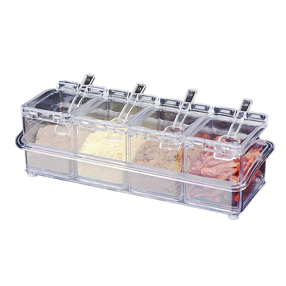 Kitchen Clear Seasoning Box Storage Container Condiment Jars Acrylic Seasoning Box With Cover Fruit Container Condiment Tray
Kitchen Clear Seasoning Box Storage Container Condiment Jars Acrylic Seasoning Box With Cover Fruit Container Condiment Tray