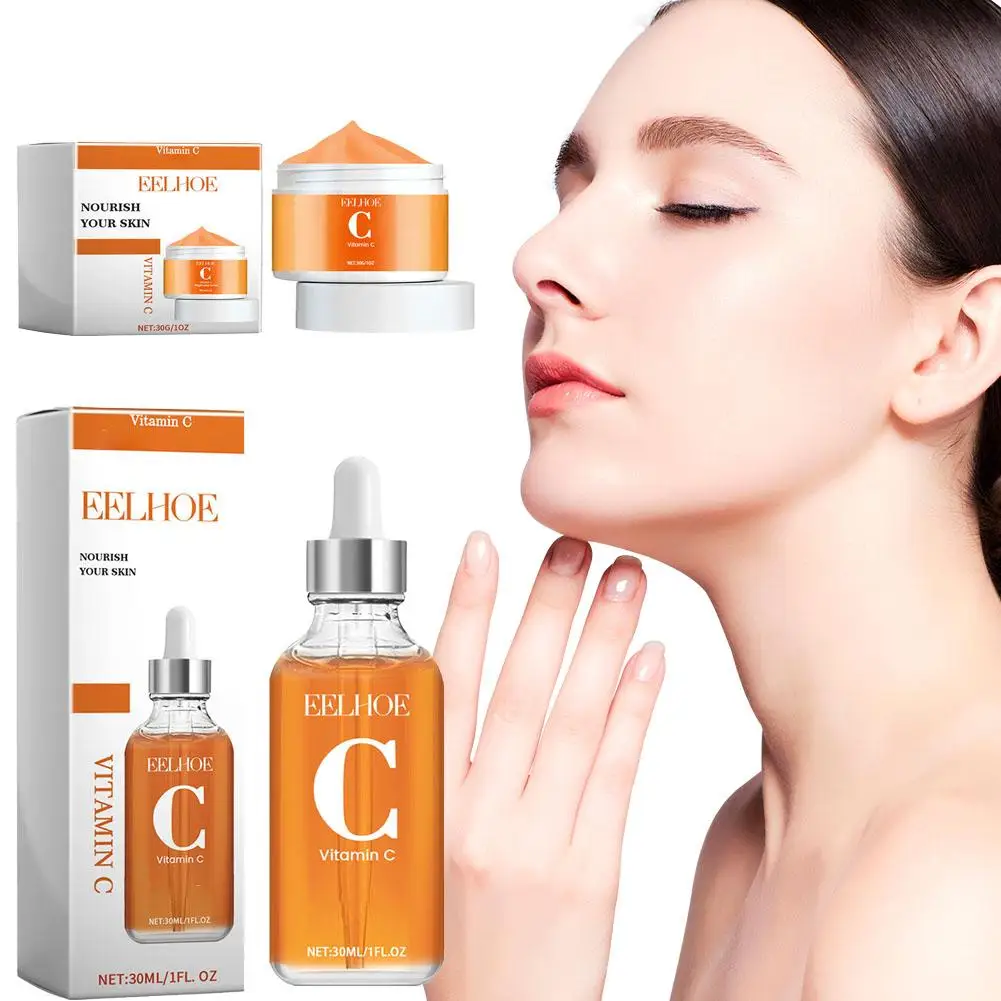 

Vitamin C Serum/cream For Face Hyaluronic Acid Lighten Age Black Spots Sunburn Anti-oxidation Wrinkle Remove Shrink Pore Sk H4p8